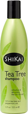 ShiKai Tea Tree & Peppermint Shampoo 12oz - Pack of 2, Gentle Daily Hair Care