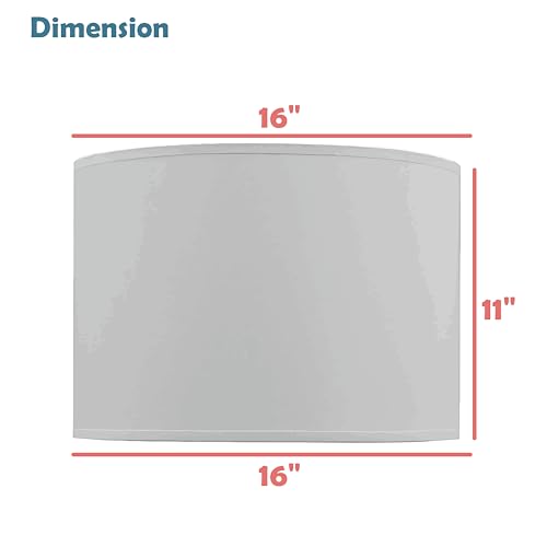 Natural Water Hyacinth Drum Lamp Shade 16 Inch Water Hyacinth Pattern - Aspen Creative