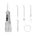 Water Flosser 300ml with 9+9 Modes & 4 Tips - White (D0051) - Cordless & Waterproof