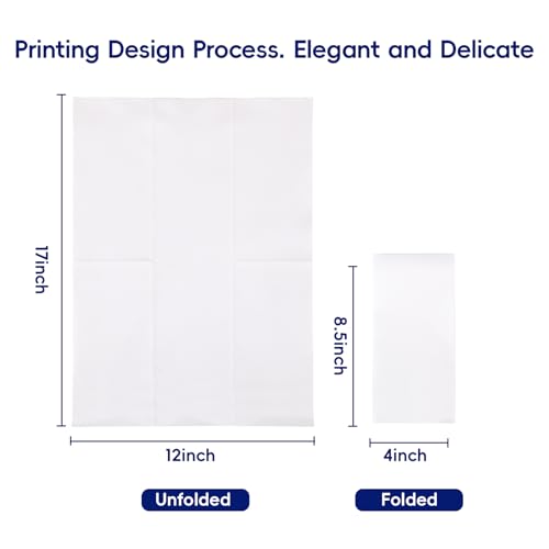 Disposable Hand Towels 1000 Pack - White Guest Napkins for Parties & Events