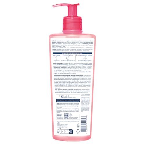 Bioderma Sensibio Foaming Gel for Sensitive Skin 500ml Pack of 2 Unscented