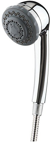 Handheld Water Filter Showerhead - Chrome Finish, 5 Spray Settings, No Tools Installation