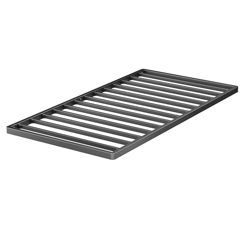 Twin Metal Box Spring 2 Inch Low Profile Bed Slat with Rounded Corners - VIPSHOW