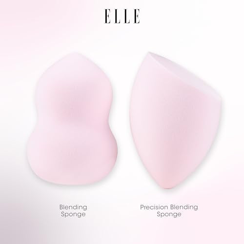 ELLE - Professional Eye & Face Set, Soft Synthetic Bristles, Travel-Friendly, 10-Piece