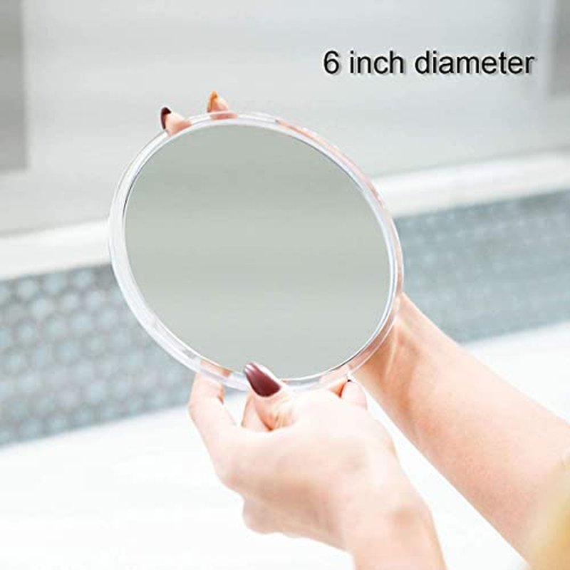Mavoro 6'' Magnifying Mirror with 3 Strong Suction Cups | 7X Magnification | Portable Travel Makeup & Cosmetic Mirror (7X)