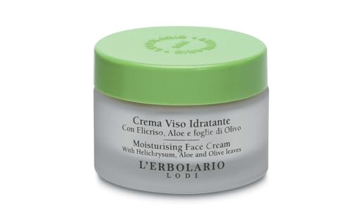 Moisturizing Face Cream with Aloe & Olive - Hydrating Daily Facial Moisturizer 1.6 oz - Suitable for All Skin Types - Variation: Aloe, Olive