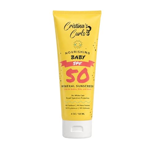 Mineral SPF 50 Sunscreen for Babies & Kids - No White Cast, Plant-Based Formula - 4 oz - Sunscreen