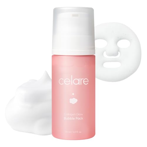 Celare Collagen Glow Bubble Pack | 30s Bubble-to-Glow Firming Serum | PDRN + 700,000 ppm Low-Molecular Collagen Water | Peptide & Protein Complex for Firmer, Radiant Skin | 95 ml / 3.21 fl. oz.