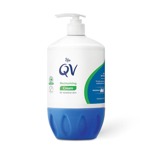 QV Cream with 10% Glycerin 500g Moisturizer for Sensitive Dry Skin, Fragrance-Free