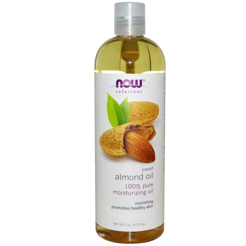 NOW Foods Sweet Almond Oil 16 oz (2-pack) Natural Moisturizing Oil for Skin