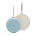 GreenPan Padova Pro 8 & 10-Inch Blue Haze Ceramic Nonstick Skillet Set, Induction & Oven Safe