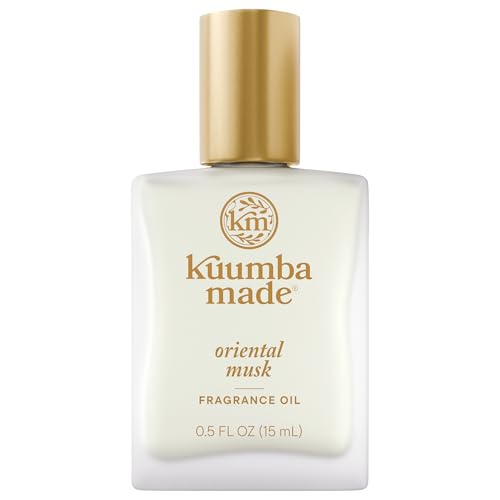 Kuumba Made Oriental Musk Fragrance Oil Roll-On 0.5 Fl Oz - Alcohol-Free, Long-Lasting, Vegan