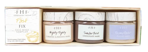 FarmHouse Fresh Face Mask Sampler Set - 3 Pack, Skin Care Masks