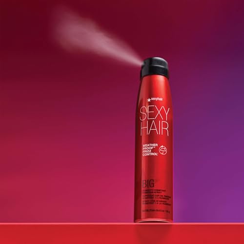 SexyHair Big Weather Proof Frizz Control Finishing Spray | Lightweight | Up to 72 Hour Humidity & Flyaways Resistance | Flexible & Adjustable Hold