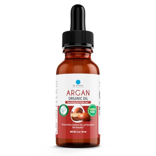 Pure Moroccan Argan Oil 2 fl oz - Cold-Pressed, Fast-Absorbing Hair & Skin Moisturizer - Variation 1 Unit