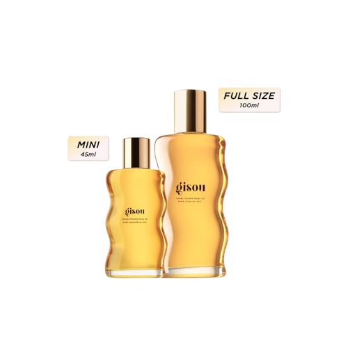 Honey Infused Body Oil with Shimmer for Hydration & Glow - 1.5 Fl Oz