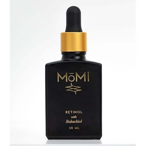 M?MI Retinol with Bakuchiol Serum, 1 oz, Anti-aging. For sensitive skin. Reduces fine lines and wrinkles. Contains, Retinol GS50, HA, and Bakuchiol