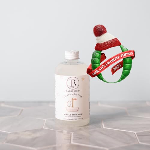 Bathorium Little Charlie Bubble Bath Milk, Gentle & Nourishing for Babies, Enriched with Coconut Milk & Oatmeal, Safe for Sensitive Skin, 8 fl.oz
