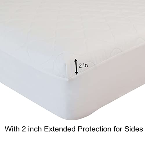Kingnex Waterproof Split Top King Mattress Protector Pad - Adjustable Bed, 78x80