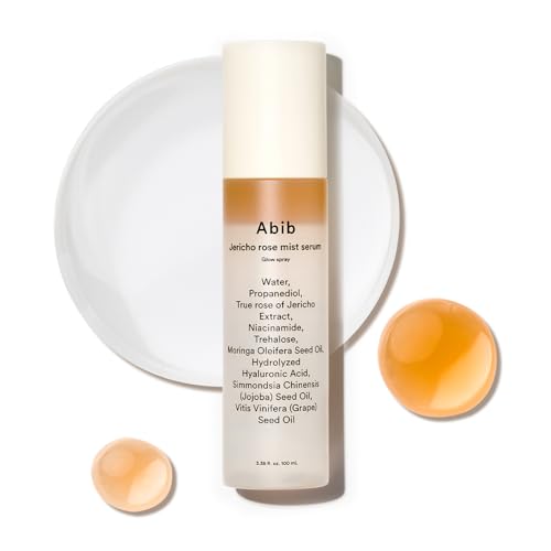 Abib Jericho Rose Mist Serum – Hydrating Facial Spray with Vegan Collagen & 4 Seed Oils, 3.38 fl oz