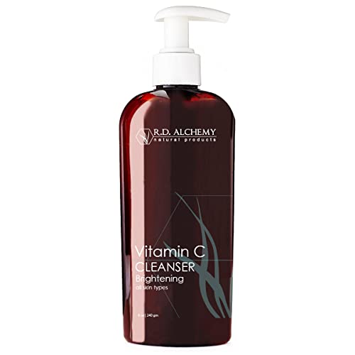 Organic Vitamin C Face Cleanser with Herbal Extracts - Sulfate-Free Brightening & Detox