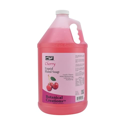 PRONAIL - Liquid Hand Soap Refill, Cherry, 1 Gallon - Deeply Cleanse and Hydrates, Leaving your hands Fresh and Soft - Bulk, Refill Gallon