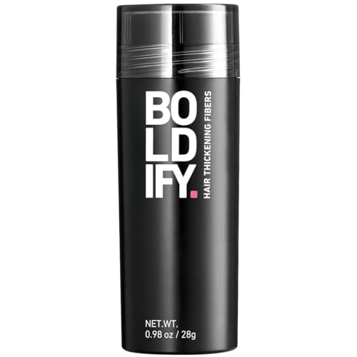 Boldify Hair Fibers for Thinning Hair - Dark Brown, 28g - Instant Volume & Concealer