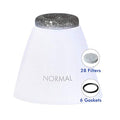 Vanity Planet Exfora Replacement Filters - Replace your Microdermabrasion Head - Replacement Kit Contains a Standard Diamond-Encrusted Head, 28 Removable Filters, 6 Gaskets for Optimal Skin Results