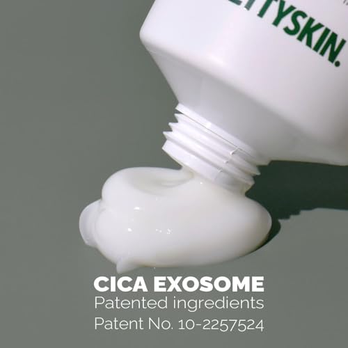PRETTYSKIN CICA Exosome Soothing Cream with 75% Centella Asiatica Extract, Vitamin K Complex, and Hyaluronic Acid ? Gentle Hydration for Sensitive Skin (2.02 fl oz)