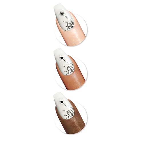Sally Hansen Salon Effects¢ç Perfect Manicure, Spyder-Light, Press On Nails, Non-Damaging Adhesive Tabs, File, and Alcohol Pad Included