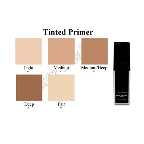Tinted Face Primer Broad Spectrum SPF 20 Hydrates Smooths and Protects Skin (Light)