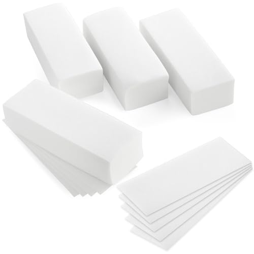 Juvale Wax Strips for Hair Removal - 7.85 x 2.7 In Pack of 400 Non-Woven Disposable Sheets - Customizable Face & Body Waxing Strips for Women Smooth Skin