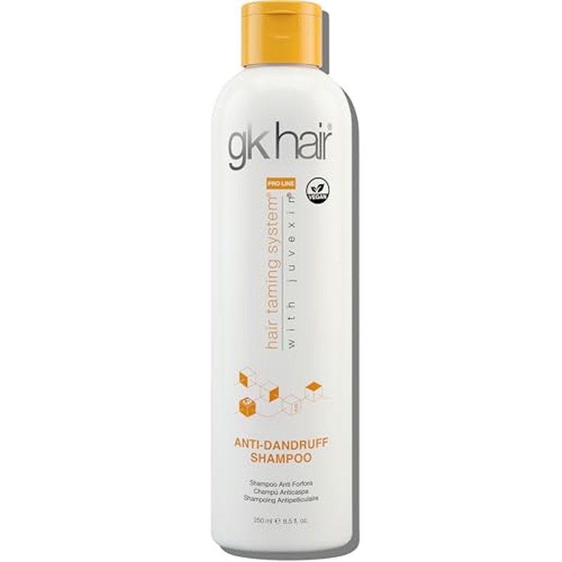 GK HAIR Anti-Dandruff Shampoo Leaving Your Scalp Refreshed and Hair Soft, Smooth ? Sulfate-Free Shampoo for Dry Damaged Hair for Men and Women 8.5 Fl Oz