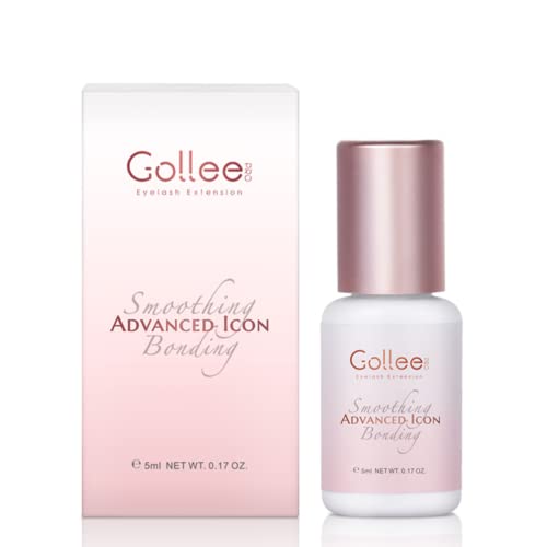 Transparent Eyelash Extension Glue Lash Glue for Eyelash Extensions 1-2 Sec Fast Drying/Retention ?7 Weeks / (0.17fl.oz / 5ml) Maximum Bonding Clear Pink Lash Adhesive Professional USE ONLY