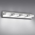 Chrome 27.17in 4-Light Modern LED Bathroom Vanity Light Fixtures