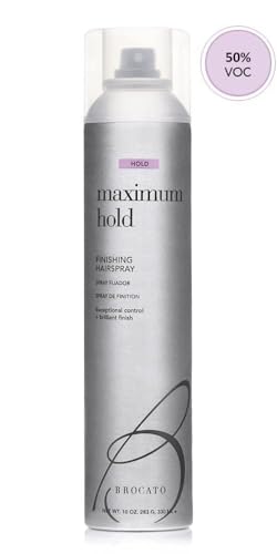 Brocato Maximum Hold Finishing Hairspray 10oz Pack of 2 - Strong Control & Shine