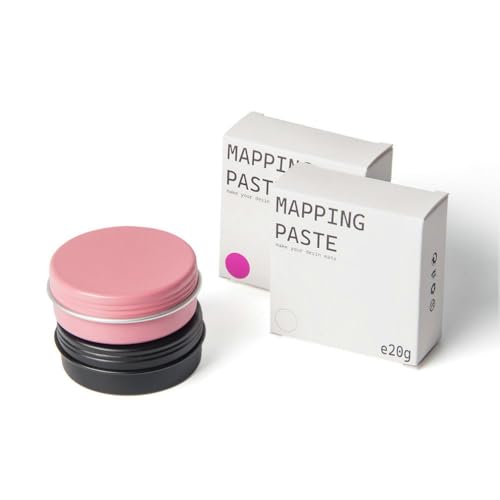 Mapping Paste, 20g/0.7oz Mapping Brow Paste for Eyebrow and Lips Measuring, Brow Contour Paste for PMU Microblading Supplies and Eyebrows Design Marking (Pink)