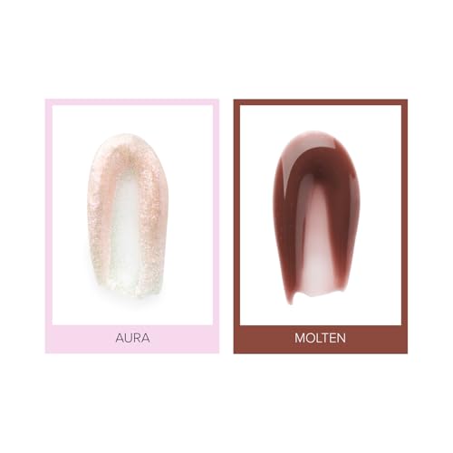 Mini Lip Gloss Duo - Aura and Molten Scented High-Pigment Lip Lacquers