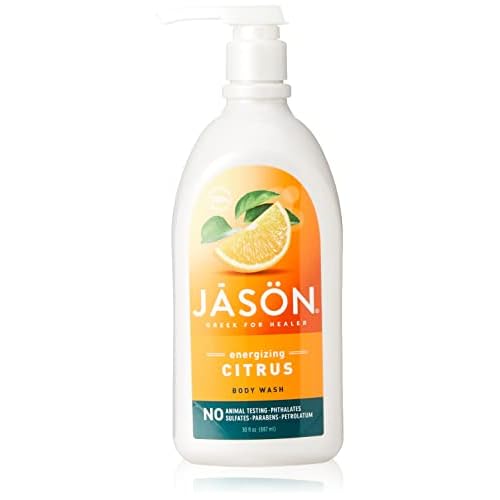 JASON Natural Body Wash & Shower Gel, Revitalizing Citrus 30 Oz & Purifying Tea Tree 30 Oz