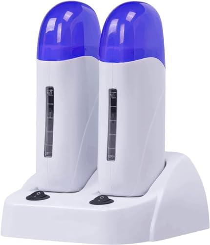 Double Cartridges Wax Warmer for Hair Removal - 110V, Home & Salon Use