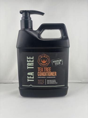 GIBS Tea Tree Shampoo & Conditioner Set 33.8 Fl Oz - Strengthens & Moisturizes