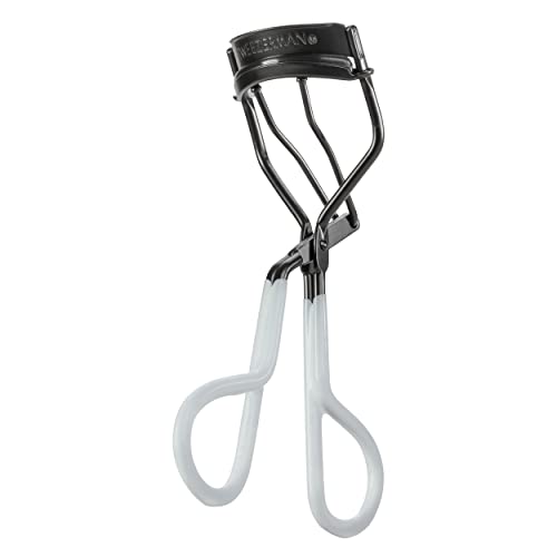 Tweezerman Great Grip Eyelash Curler - Onyx Grip, All Eye Shapes, Includes 3 Replacement Pads