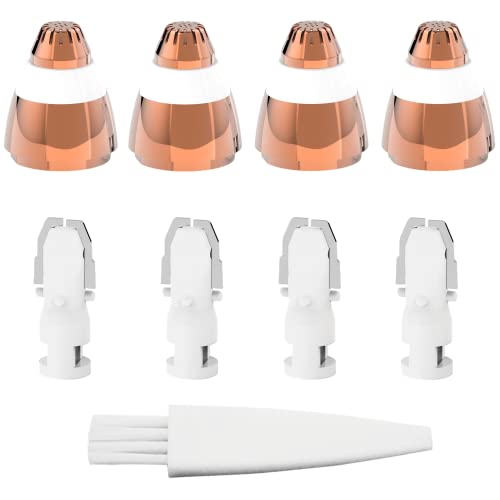 Eyebrow Hair Remover Replacement Heads for Finishing Touch Flawless Facial Hair Remover,Painless Replacement Blades for Flawless Brows Hair Removal,with Cleaning Brush,As Seen On Tv(4 Count).