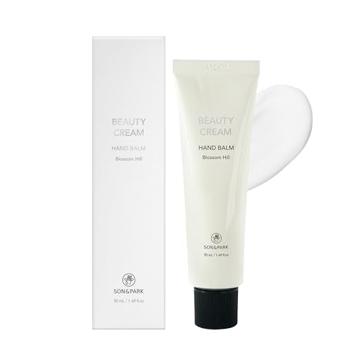 SON&PARK Beauty Water Vegan Hand Balm Cream, Instant Relief Moisturizing Hand Lotion, Shea Butter, Fragrance Hand Balm, On-the-Go Hydration & Protection (50mL, 1.69fl.oz) (1.69fl.oz, Blossom Hill)
