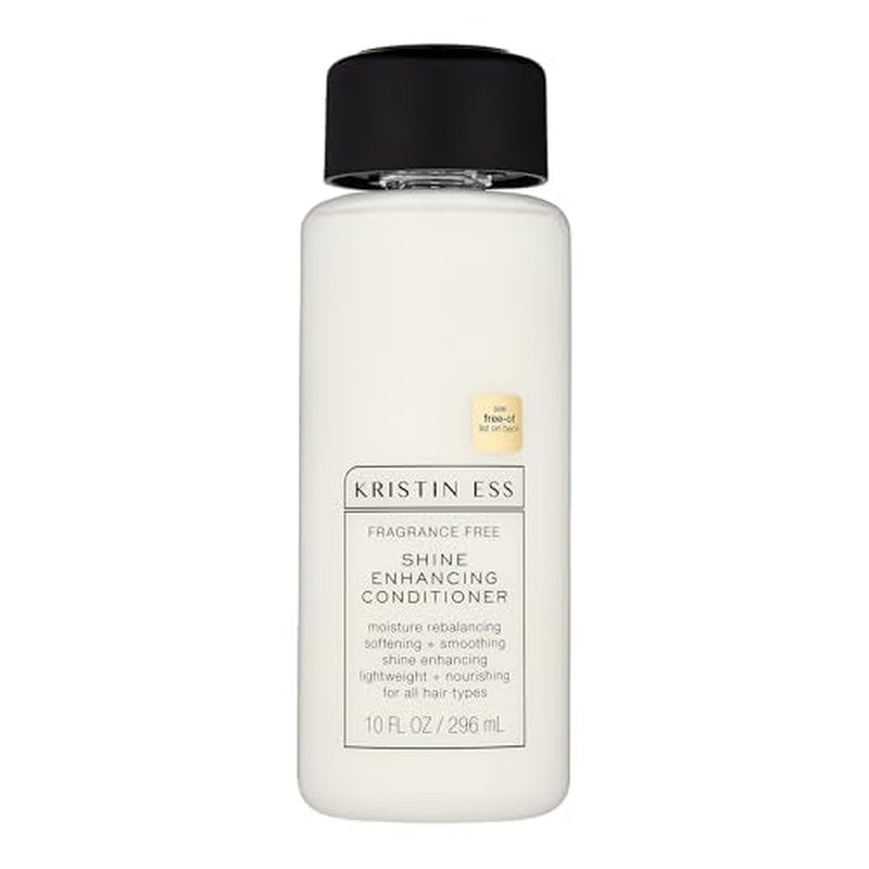 Kristin Ess Hair Fragrance Free Shine Enhancing Conditioner for Moisture, Hydration + Shine, Vegan, Paraben, Sulfate, Phthalate and Silicone Free, Gluten Free, 10 fl. oz.