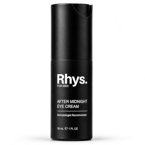 Rhys Men’s Hydrating Night Eye Cream for Dark Circles & Puffiness – Hyaluronic & Caffeine