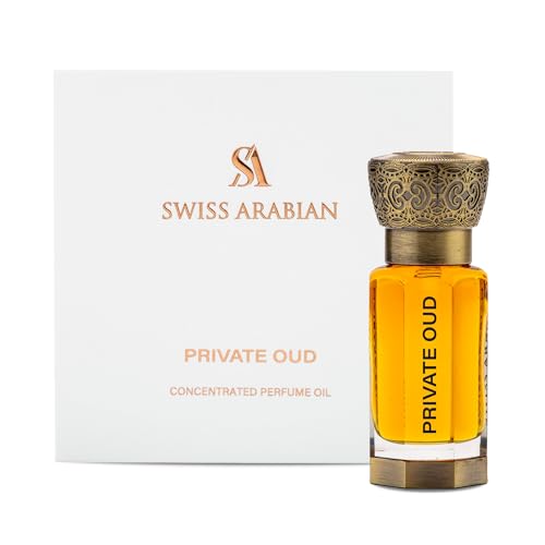 Swiss Arabian Private Oud Perfume Oil 0.4 Oz - Long Lasting, Unisex Signature Fragrance