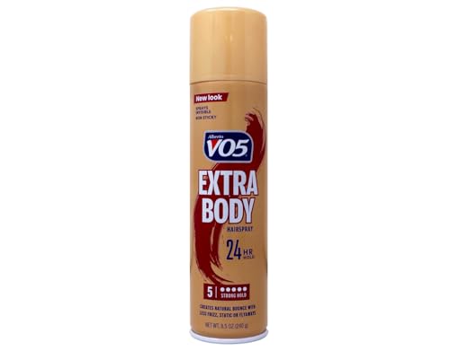VO5 Extra Body Hairspray 8.5oz - Long Lasting Clear Hold Pack of 4