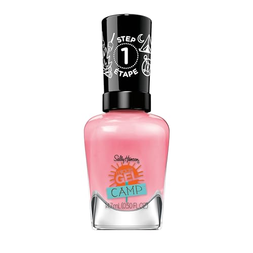 Sally Hansen Miracle Gel¢â, Summer Camp Let's Go Glamping, Long Lasting, Gel-Like Formula, No UV Lamp Needed, Pink Nail Polish