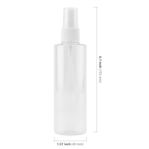 HAKZEON 40 Pack 120ml/4oz Plastic Spray Bottles, Clear Small Mist Spray Bottle, Reusable Empty Travel Spray Bottle for Traveling Make Up Perfume
